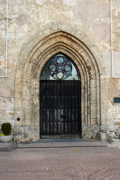 Antica Chiesa San Giovanni Chiesa Luterana Cesis Chiesa Costruita All — Foto Stock