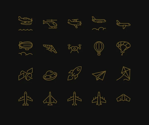 Самолетные Иконы Монолитные — стоковое фото