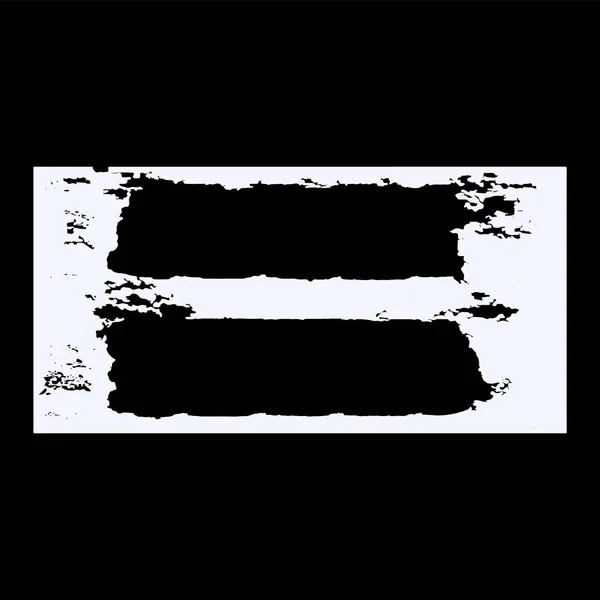 Αφηρημένο Πλαίσιο Τραχιές Άκρες Λευκό Στυλ Grunge Απομονωμένο Μαύρο Φόντο — Διανυσματικό Αρχείο