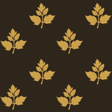 Koyu bir arka planda güzel sarı yapraklar. Sonbahar duvar kağıdı