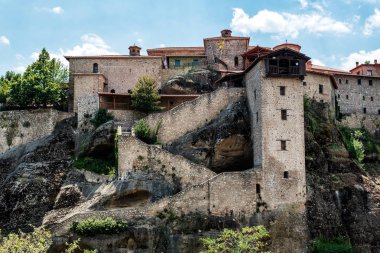 Meteorlar veya Meteora Manastırı büyük Meteoron, Thessaly, Yunanistan