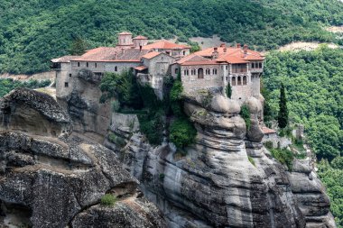 Meteorlar veya Meteora Manastırı Varlaam, Thessaly, Yunanistan