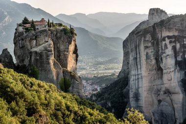 Meteorlar veya Meteora Manastırı Holy Trinity, Thessaly, Yunanistan