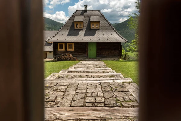 Village Ethnique Près Mokra Gora Dans Les Environs Zlatibor Serbie — Photo