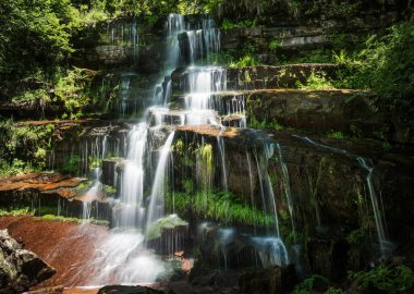 Dağ Şelalesi. Sırbistan 'ın Eski Dağı' ndaki küçük nehir ve şelalesi Tupavica