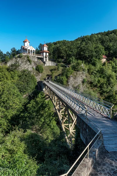 Iglesia Transfiguración Prolom Banja Serbia — Foto de Stock