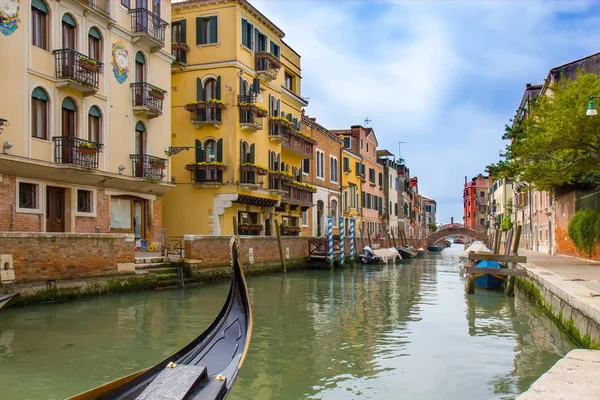 Góndola Canal Venecia — Stok fotoğraf