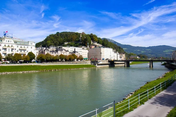Panoramic view of the city of Salzburg, Austria — Stock Photo, Image