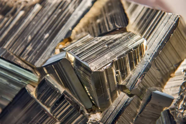 Pyrit mineral närbild — Stockfoto