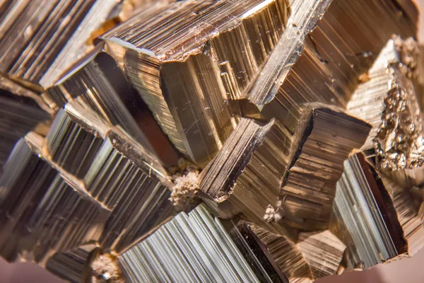 Pyrit mineral närbild — Stockfoto