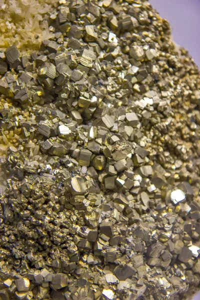 Pyrite minérale gros plan — Photo