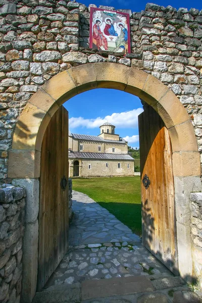Sırp Ortodoks Manastırı Sopocani, 13. yüzyılda, Sırbistan — Stok fotoğraf
