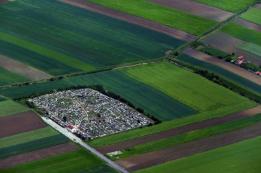 kuş görünümü dron panorama airview tarım tarım alanları
