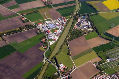 kuş görünümü dron panorama airview tarım tarım alanları