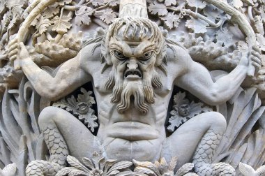 Gargoyles Pena Kalesi, Sintra, Lizbon Bölgesi, Portug içinde