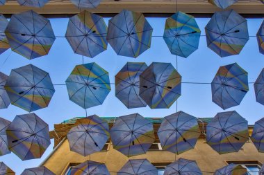 Bratislava, Slovakya şehir merkezinin sokak manzarası