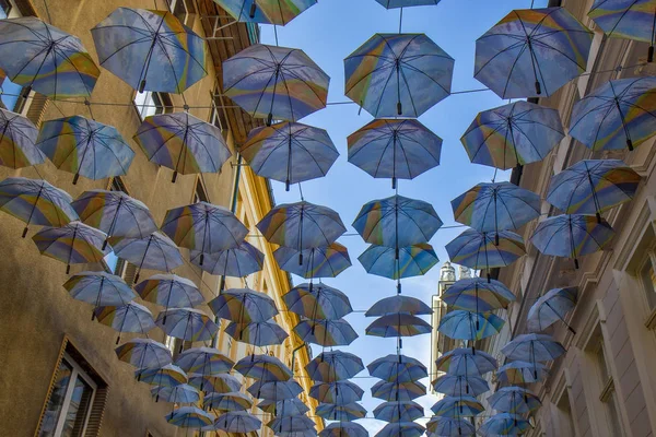 Bratislava, Slovakya şehir merkezinin sokak manzarası