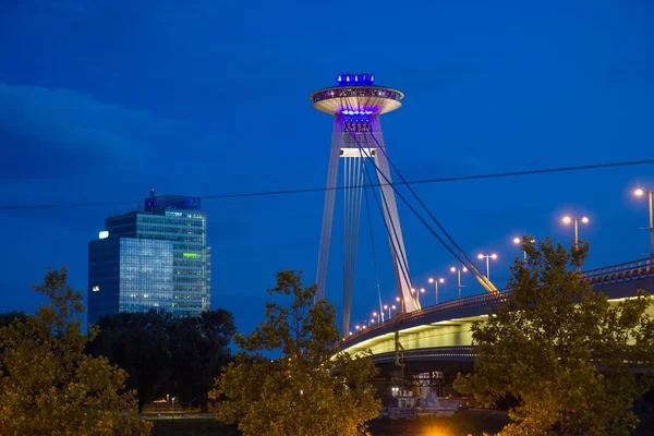 UFO tower restaurant in Bratislava — Stock Photo, Image