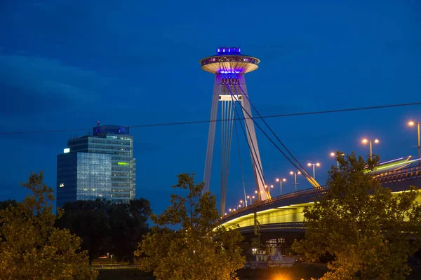 UFO tower restaurant in Bratislava — Stock Photo, Image