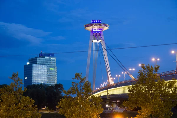 UFO tower restaurant in Bratislava Stock Image