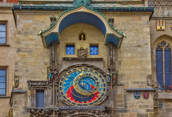 The Prague Astronomical Clock, or Prague Orloj in Prague — Stock Photo, Image