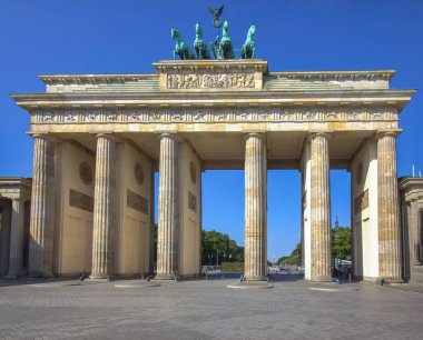 Almanya 'da Berlin Brandenburg Kapısı Brandenburger Tor