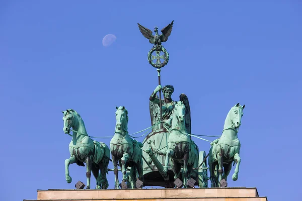 德国柏林Brandenburg门的Quadriga — 图库照片