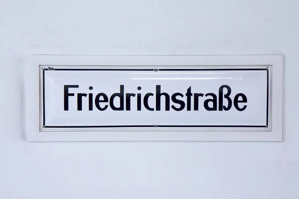 Street Sign Friedrichstrasse Berlin — Stock Photo, Image