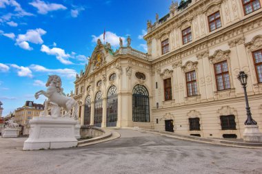 Viyana, Avusturya 'daki Belvedere Sarayı manzarası