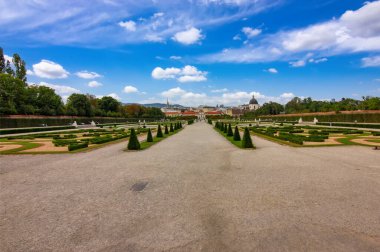 Viyana, Avusturya 'daki Belvedere Sarayı manzarası