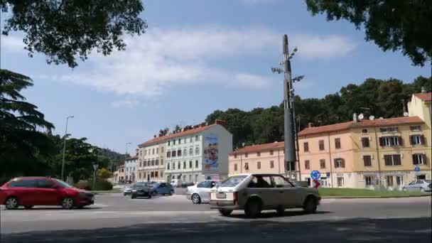 Вузькі Вулиці Місті Пула Хорватії — стокове відео