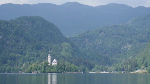 Castillo Cerca Del Río Ljublanica Eslovenia — Vídeo de stock