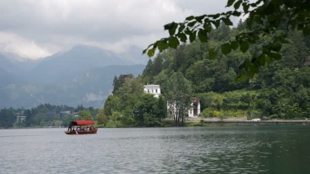 Vista Panoramica Sul Fiume Lubiana Nel Centro Storico Lubiana — Video Stock