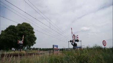 Zaman atlamalı bir tren demiryolu Hollanda