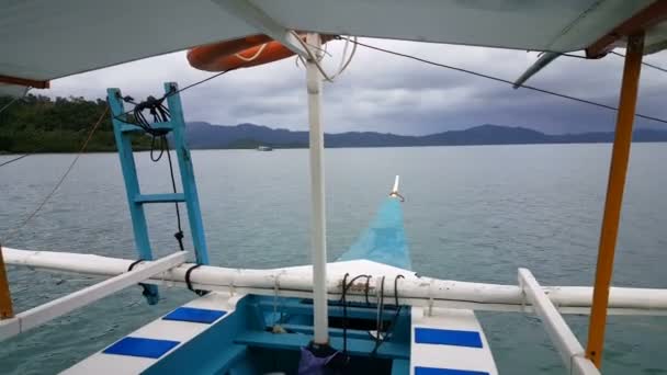 Tekne Görünümünden Nido Adaları — Stok video