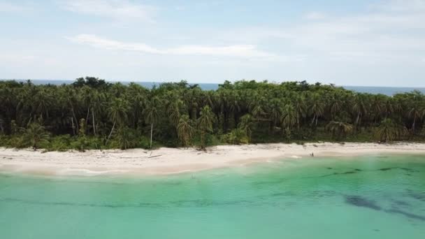 Day Time Footage Sandy Beach — Stock Video