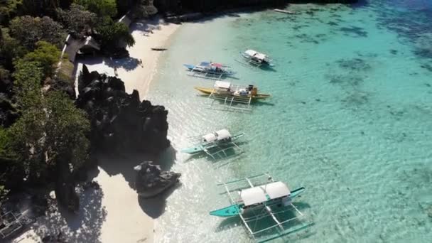 Concetto Viaggio Con Barche Gita Mare Isole Nido — Video Stock