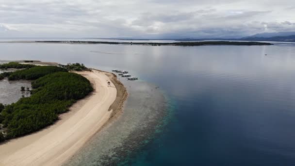 Spiaggia Sabbiosa Tropicale Delle Isole Nido — Video Stock