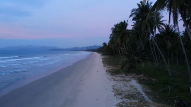 Zandstrand Tropic Beach Van Nido Islands — Stockvideo