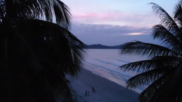 Zandstrand Tropic Beach Van Nido Islands — Stockvideo