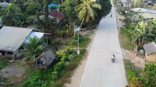 Vlieg Dorp Weg San Vincente Filipijnen — Stockvideo