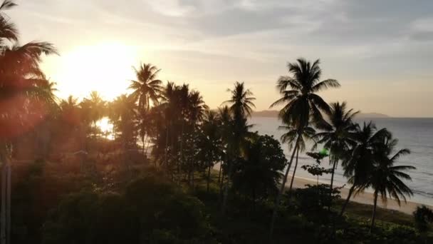 Úžasné Panoráma Mořskou Krajinu Ostrovem Filipínách — Stock video
