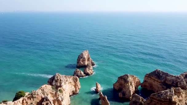 Costa Rocciosa Dell Oceano Portogallo — Video Stock