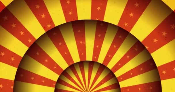 Vintage Animated Circus Merry Background Seamless Looped Animation Vintage Abstract — Stock Video