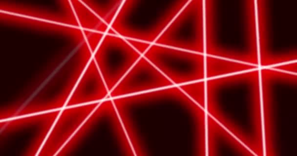 Abstract Achtergrond Kleur Laser Verlichting Animatie Van Abstracte Rode Laser — Stockvideo