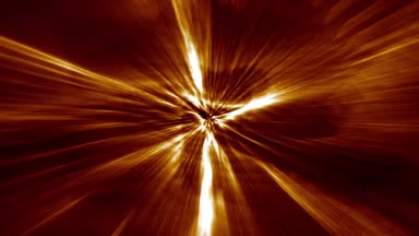 Soyut Fraktal ışık Fx Loop / soyut animasyonlu arka plan sallayarak fraktal sıcak ışık desenleri ile