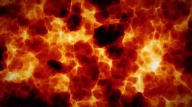 Ateş desenleri ofset hareketli arka plan / animasyonlu arka plan uzaklığı x ekseni siyah arka plan üzerine hareket soyut karmaşık ateş ve alev desenleri