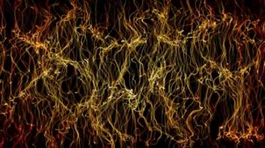 Soyut satırları sallayarak kadar Loopable / soyut sorunsuz sallayarak fraktal ışık zarif hatları