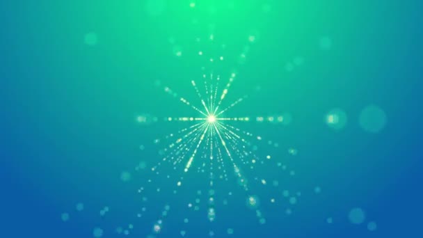 Abstraktní Pozadí Paprsky Světla Hvězdice Animace Elegantní Hvězdice Světlem Paprsky — Stock video