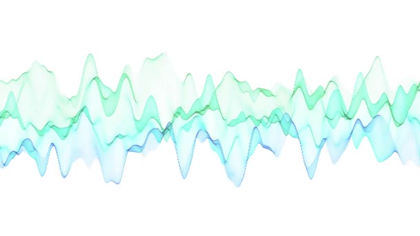 Sine Wave Graphic Background Animation Fond Abstrait Coloré Élégant Sinusoïdal — Video